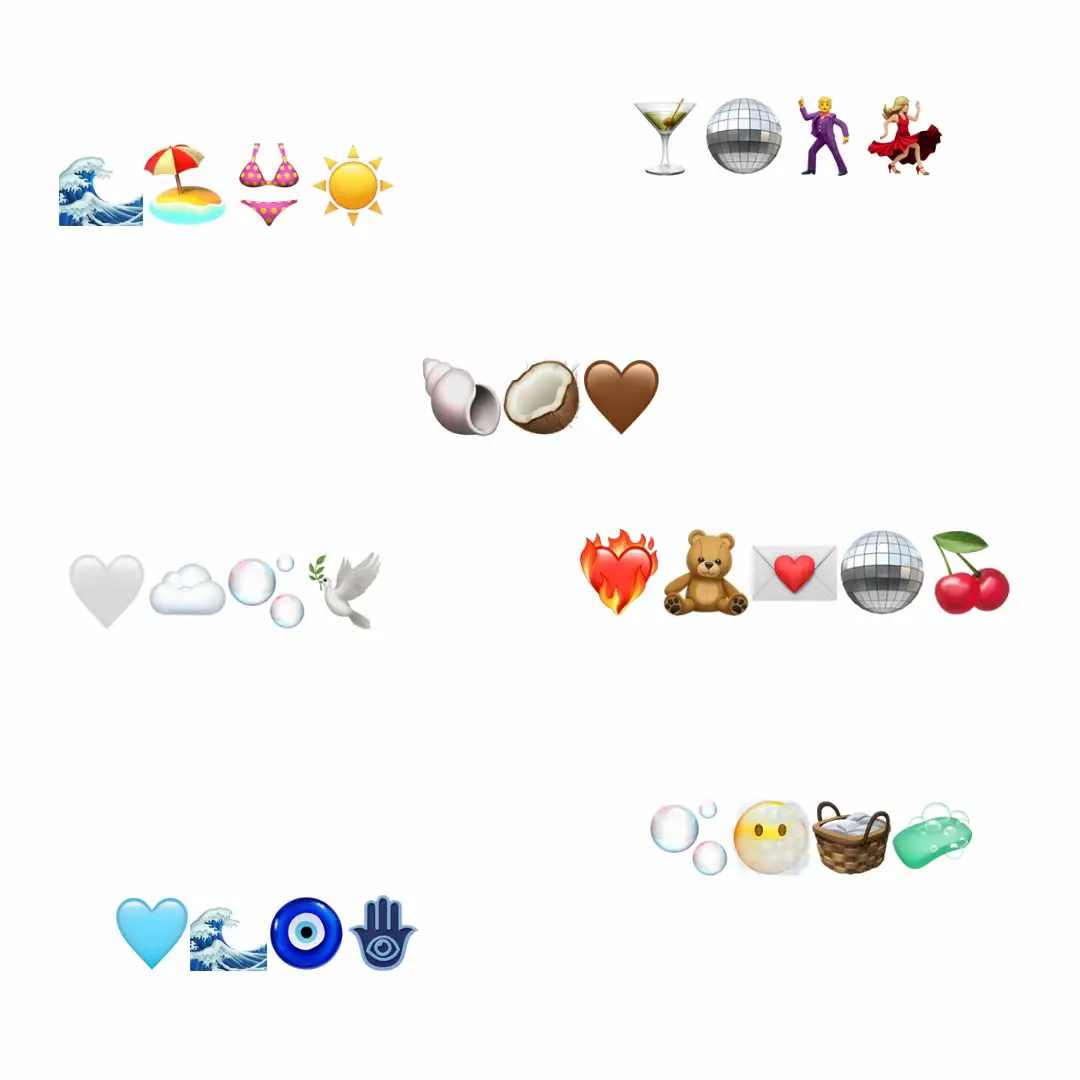 aesthetic emoji combos