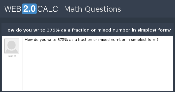 .375 as a fraction calculator