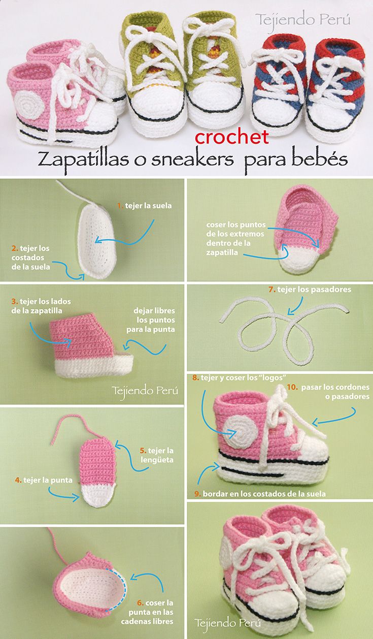 como hacer zapatitos de bebe tejidos paso a paso