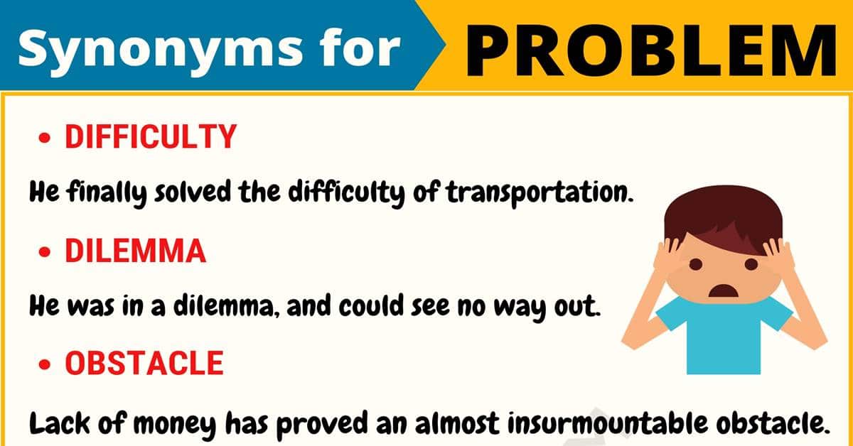 problem synonym english