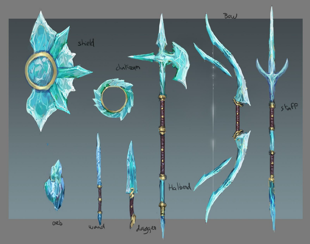 crystal halberd