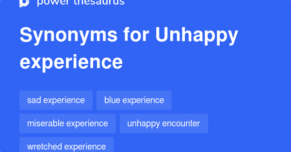 unhappy synonym