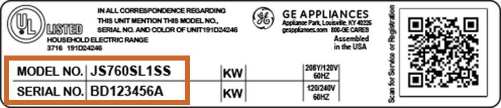 ge dishwasher serial number