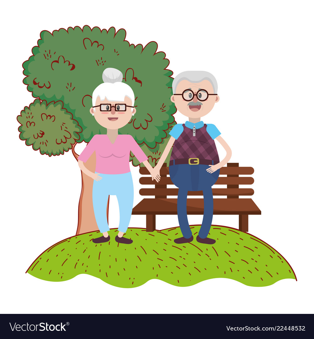 old couple cartoon images