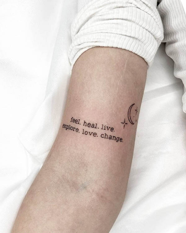 word tattoos