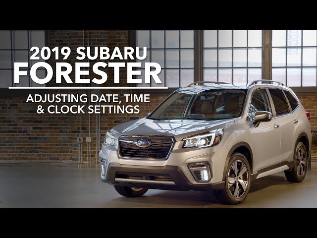 set clock 2019 subaru forester