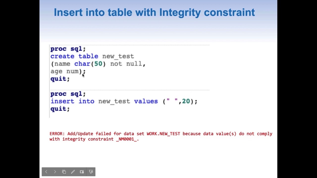 proc sql update