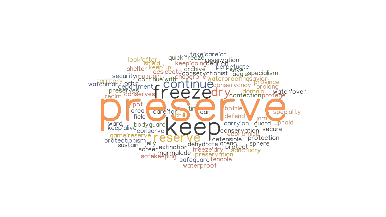 synonyms for preserve