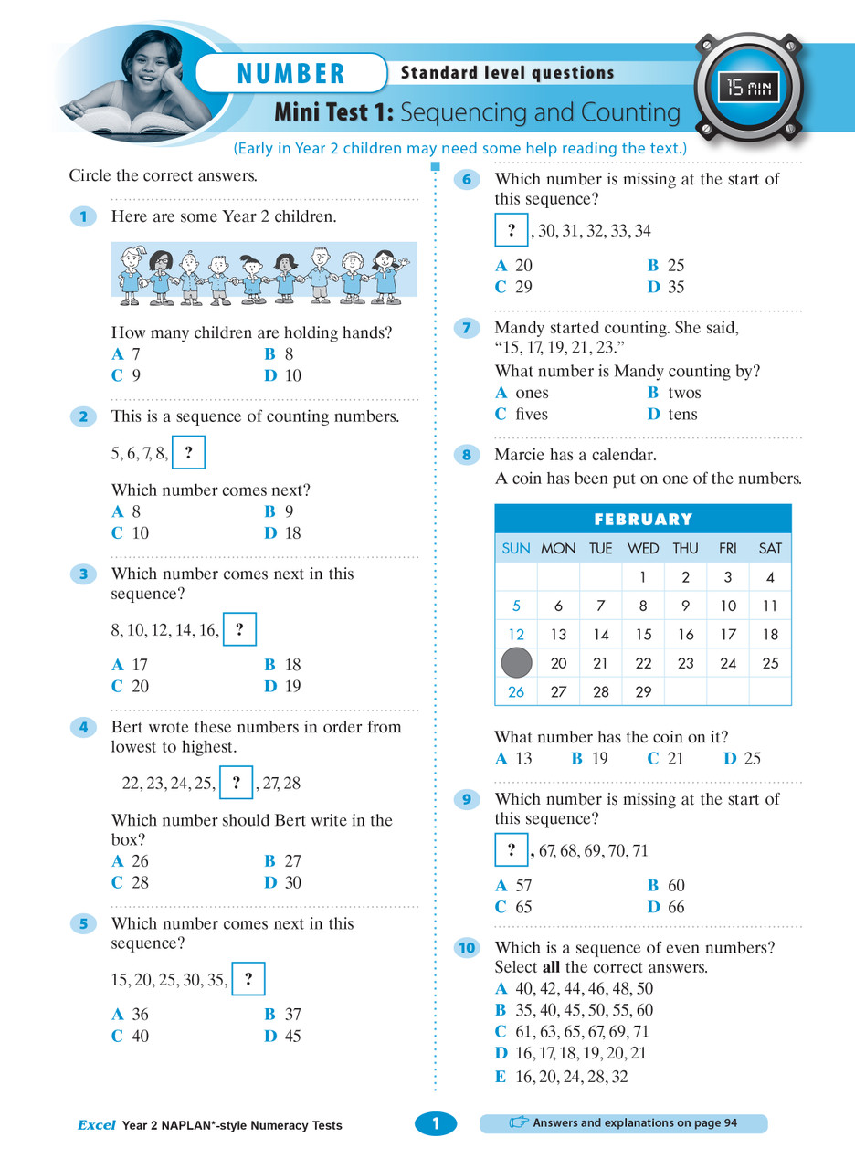 naplan year 2 free practice tests