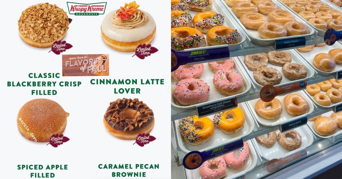 krispy kreme menu donuts