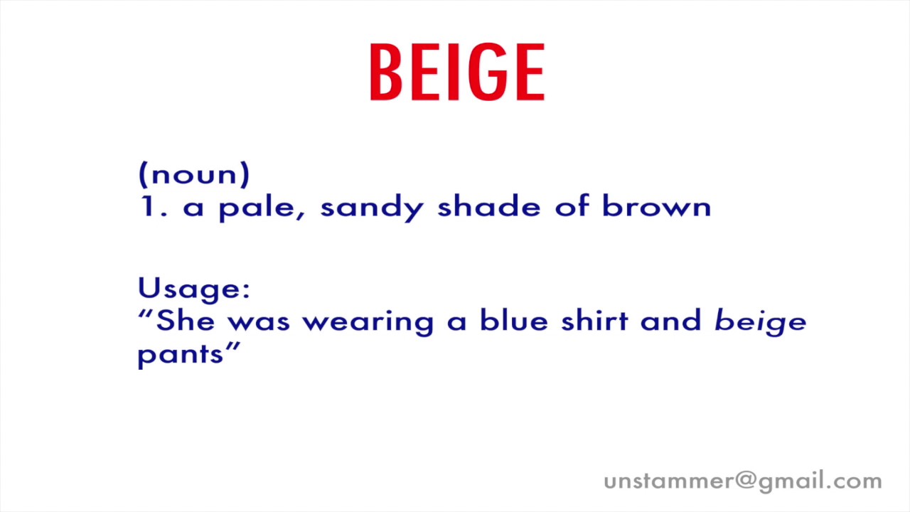 beige pronunciation