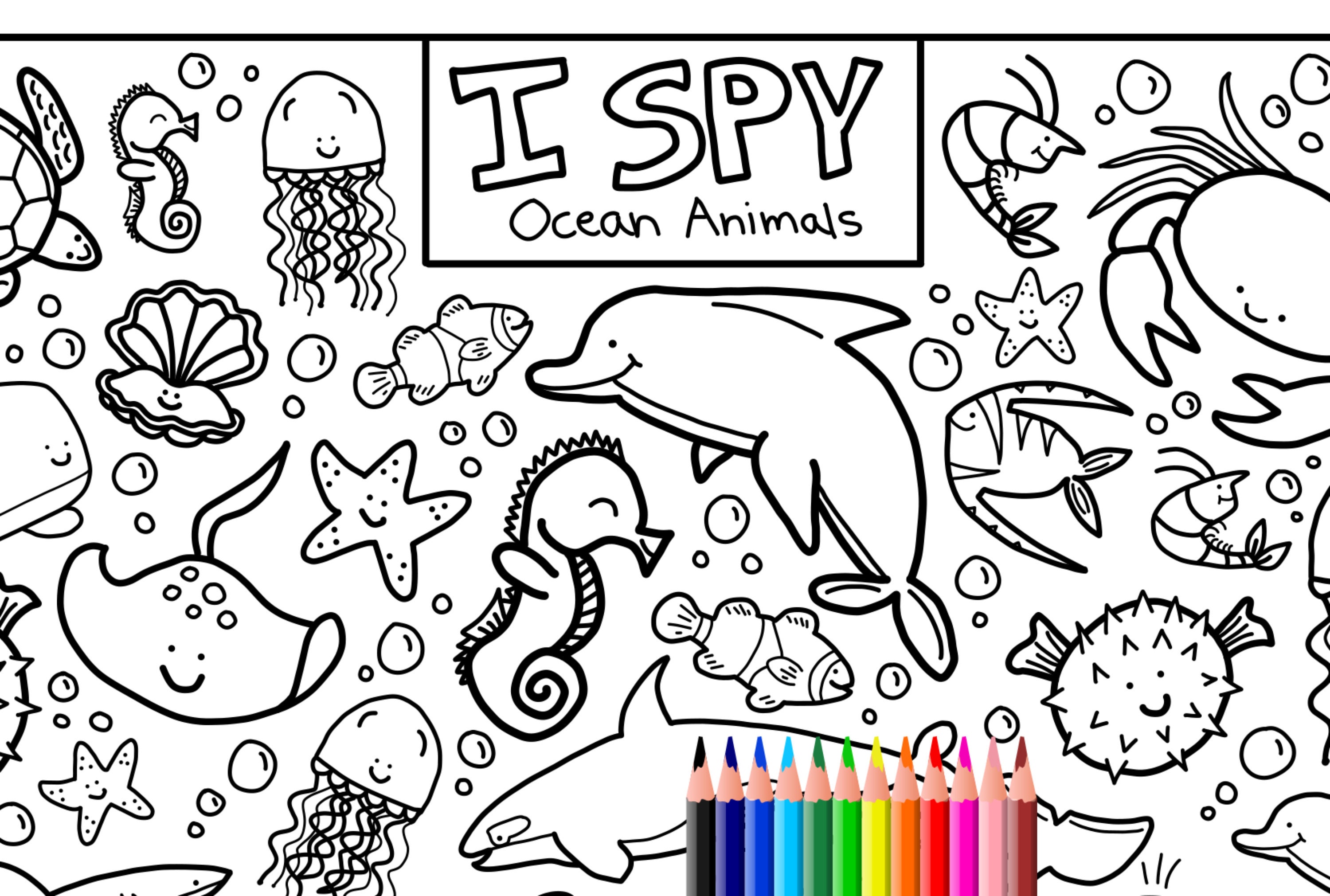 marine animals coloring pages