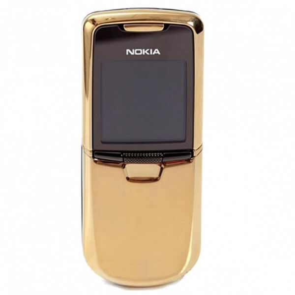 nokia slide phone gold