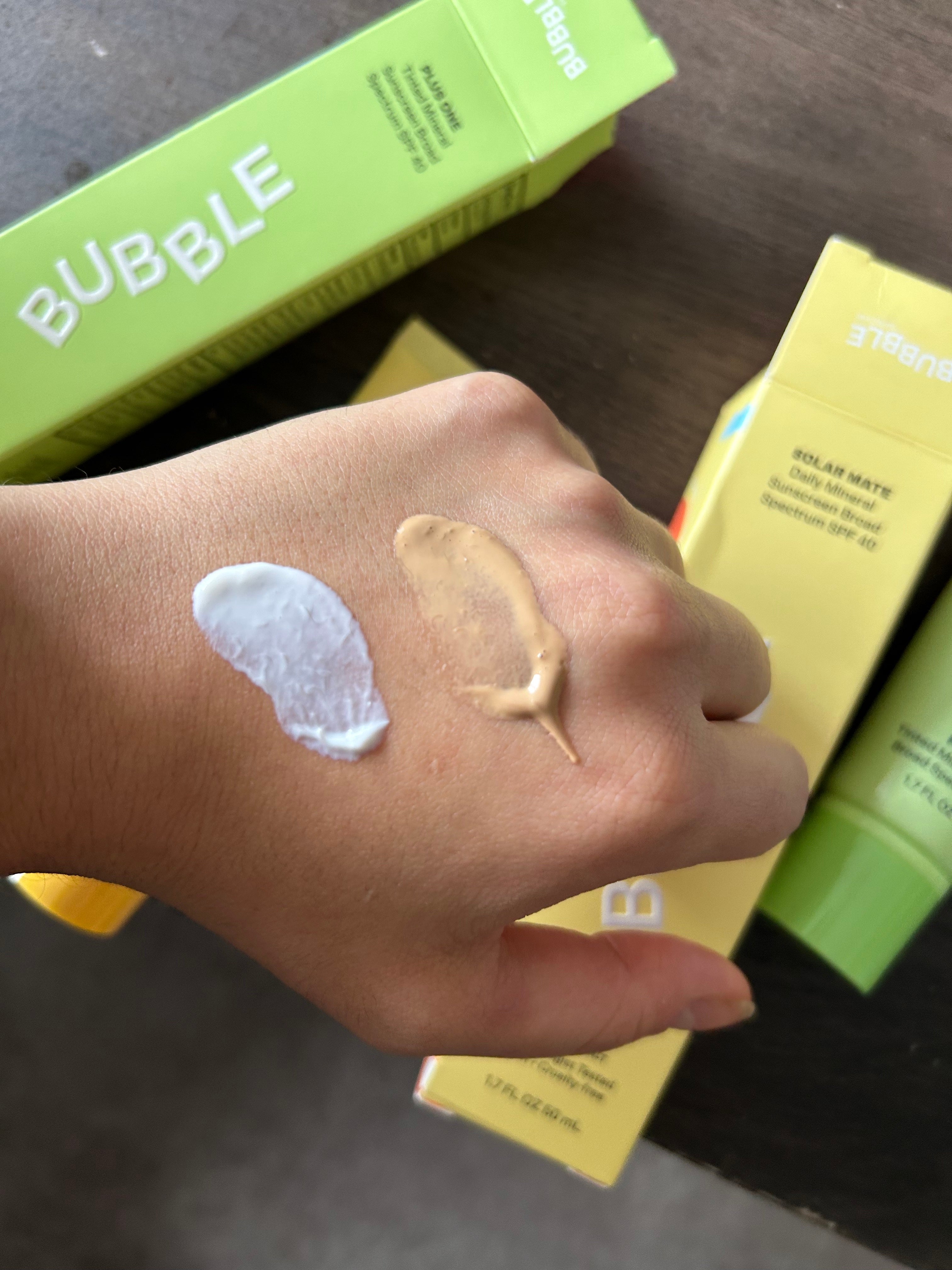 bubble sunscreen