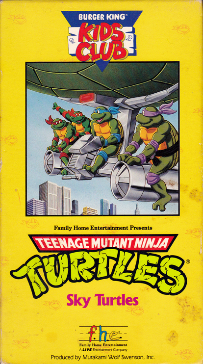 tmnt burger king vhs