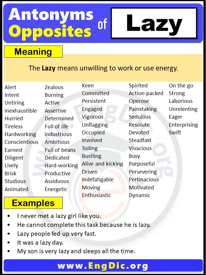 lazy antonym