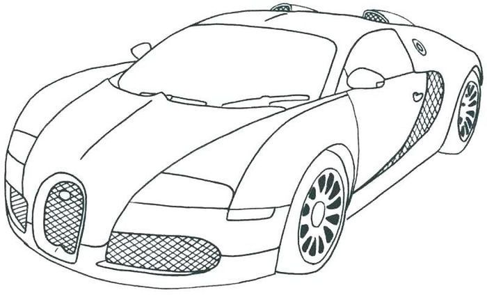 car colouring in page