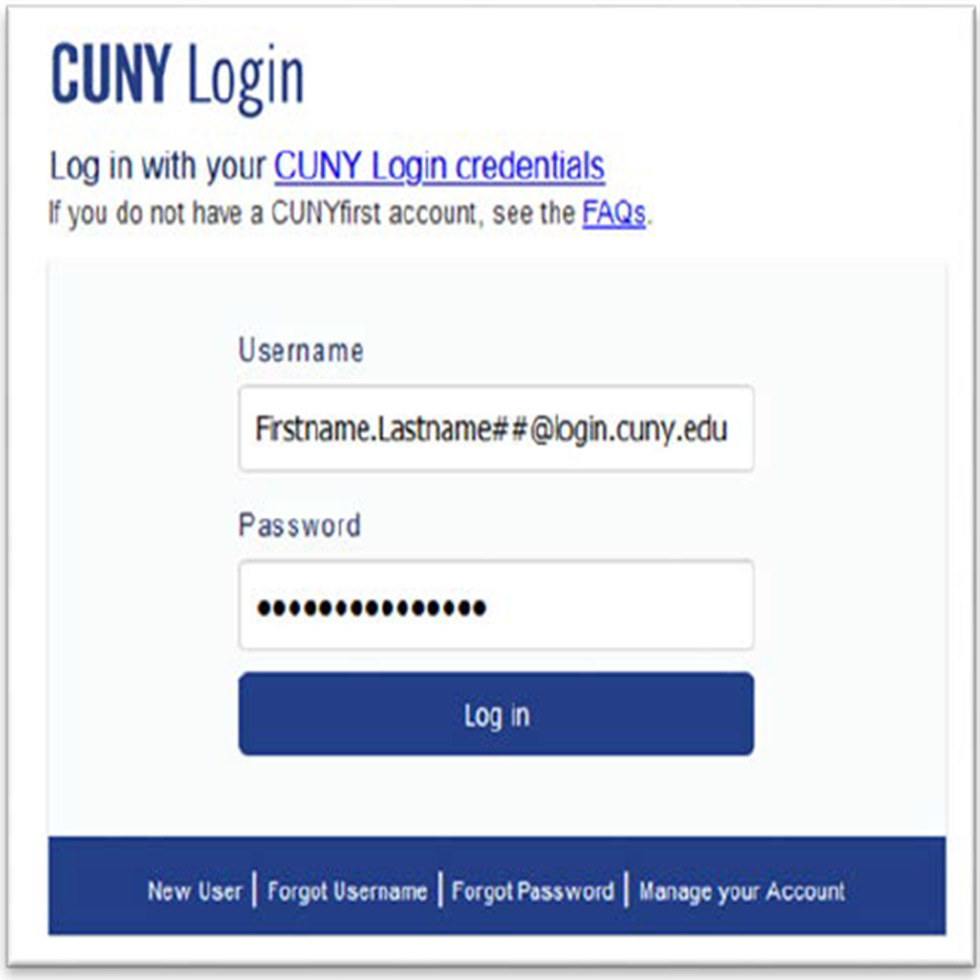 cuny log in