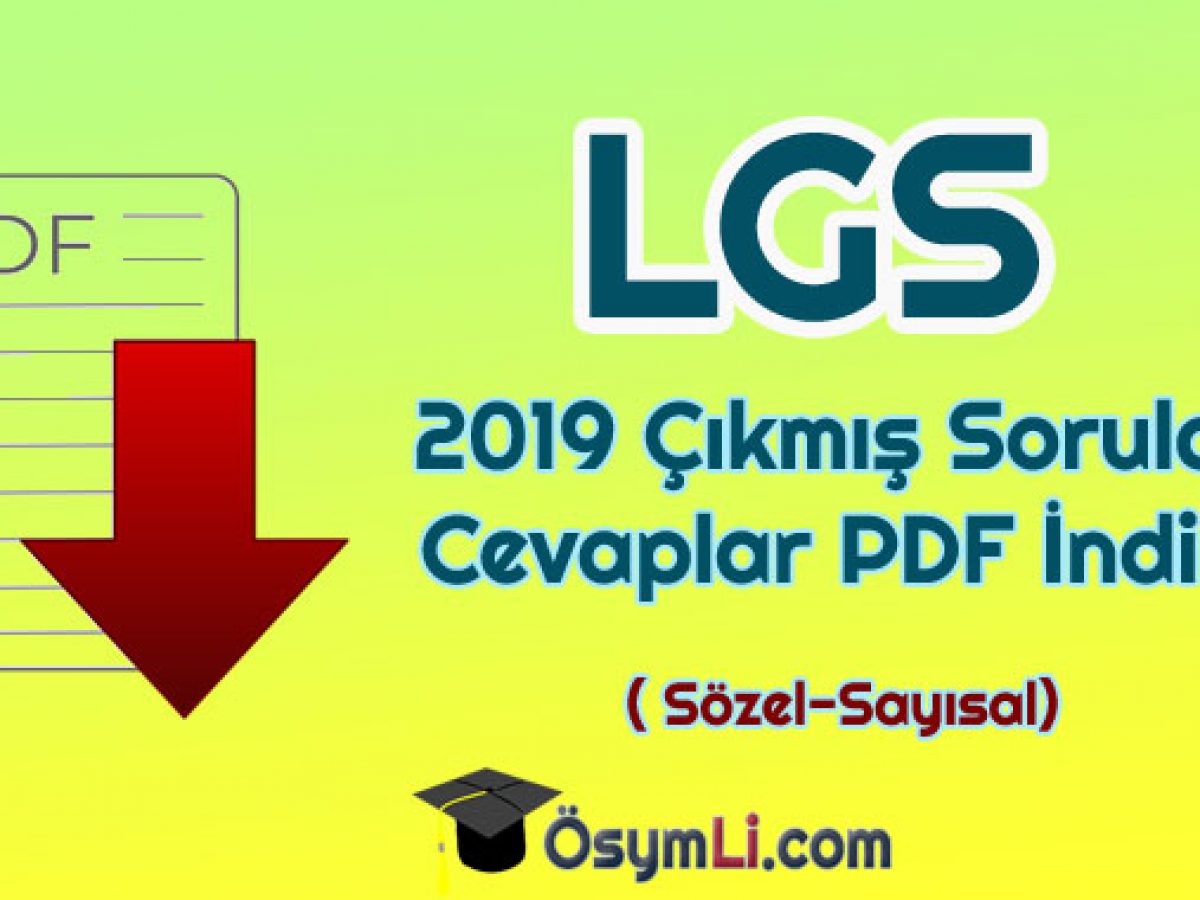 lgs soruları pdf 2019