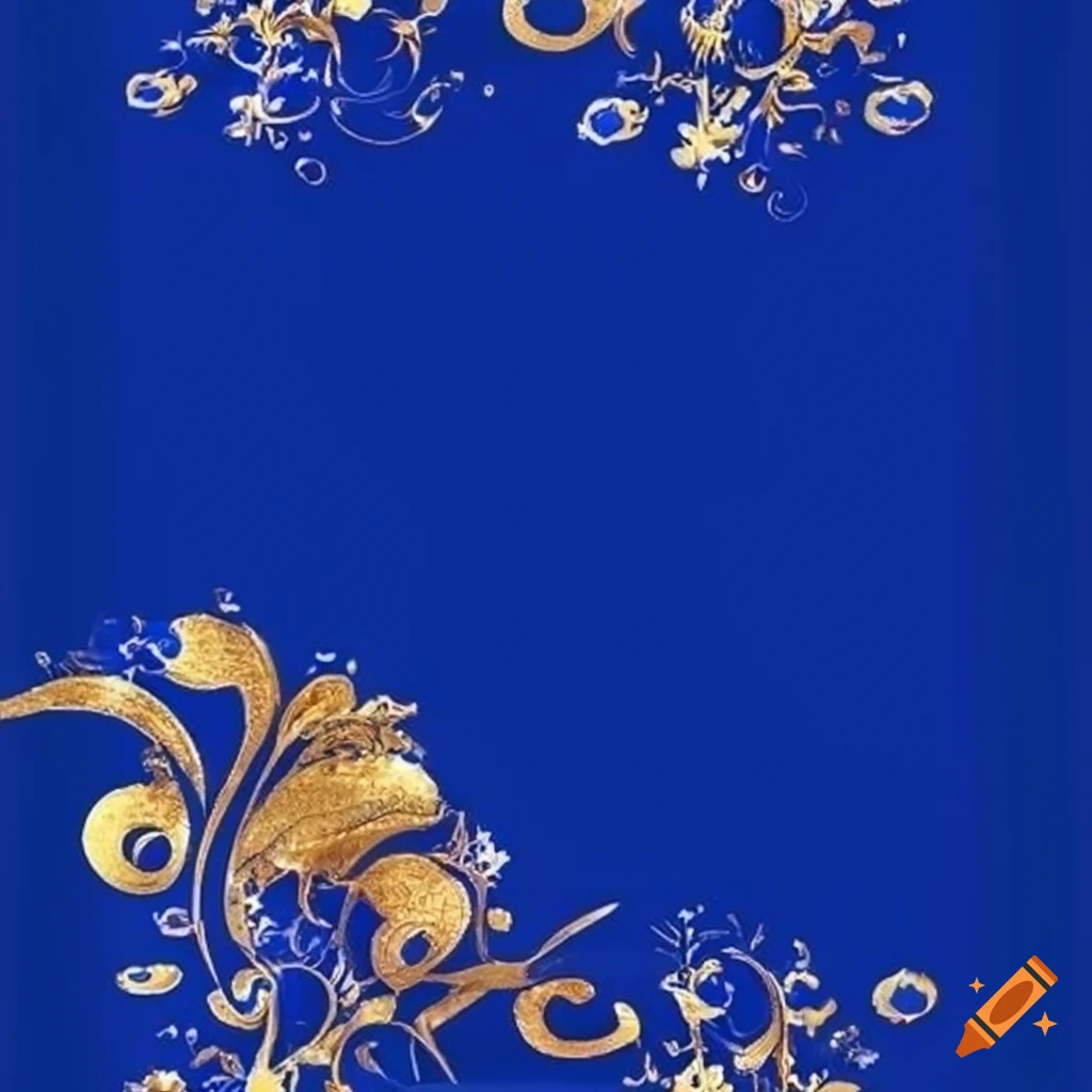 royal blue gold background