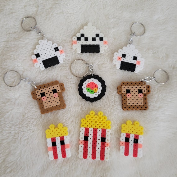 perler bead keychain