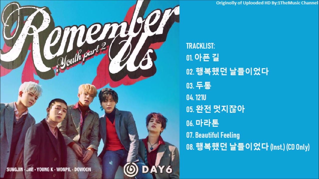 day6 remember us tracklist