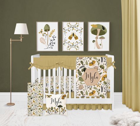 mushroom crib bedding