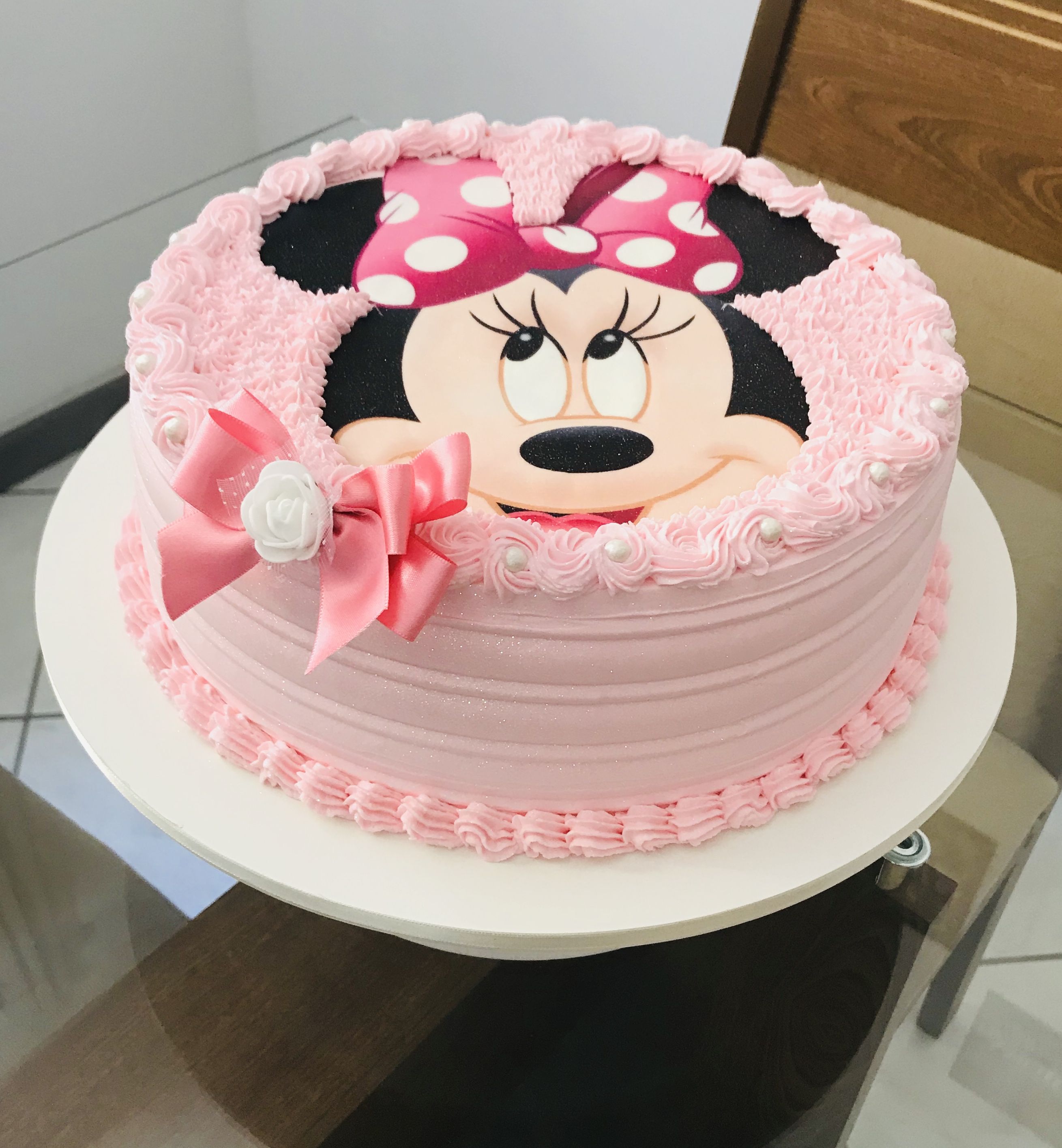 pastel minnie mouse rosa