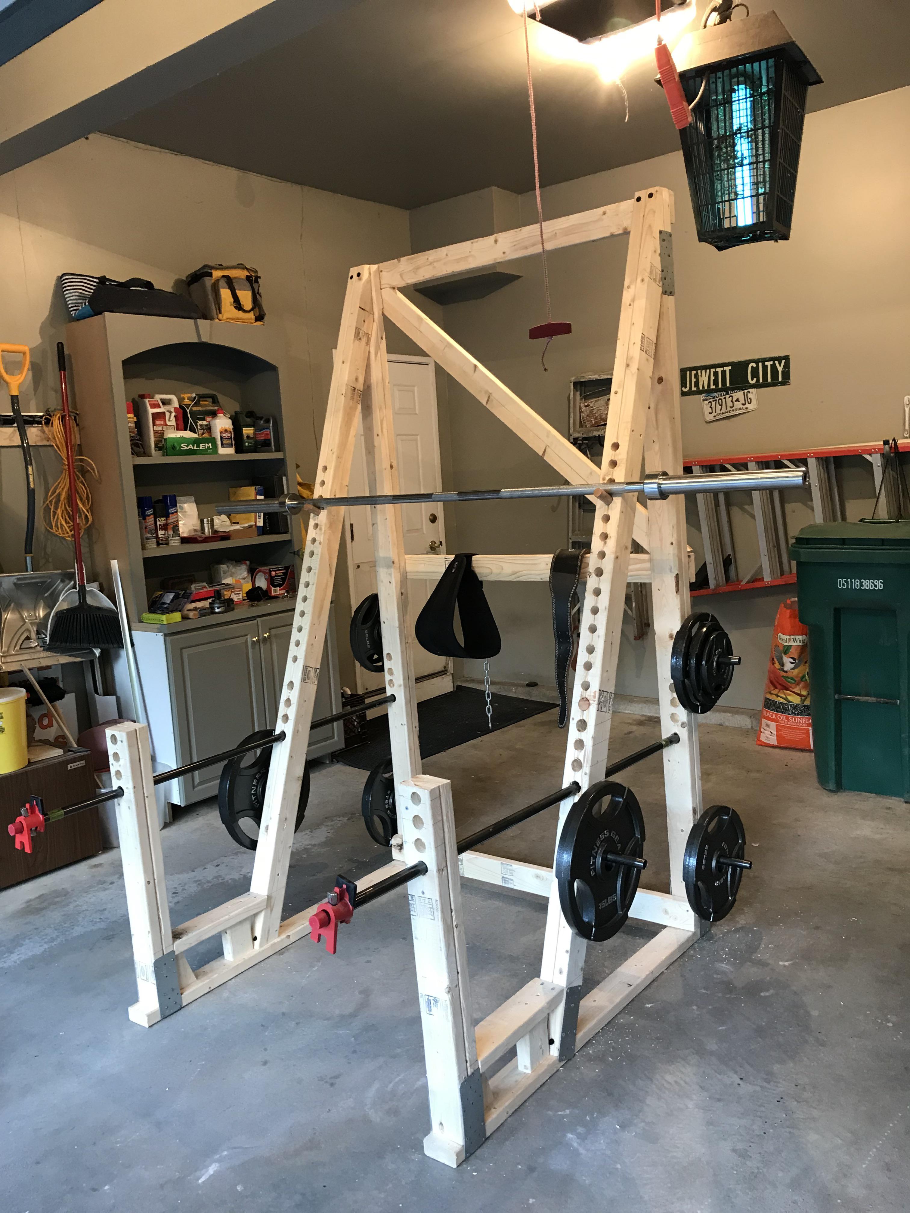 homemade squat rack