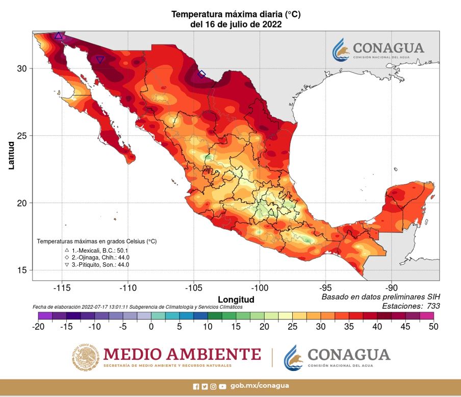 temperatura mexicali 90 dias