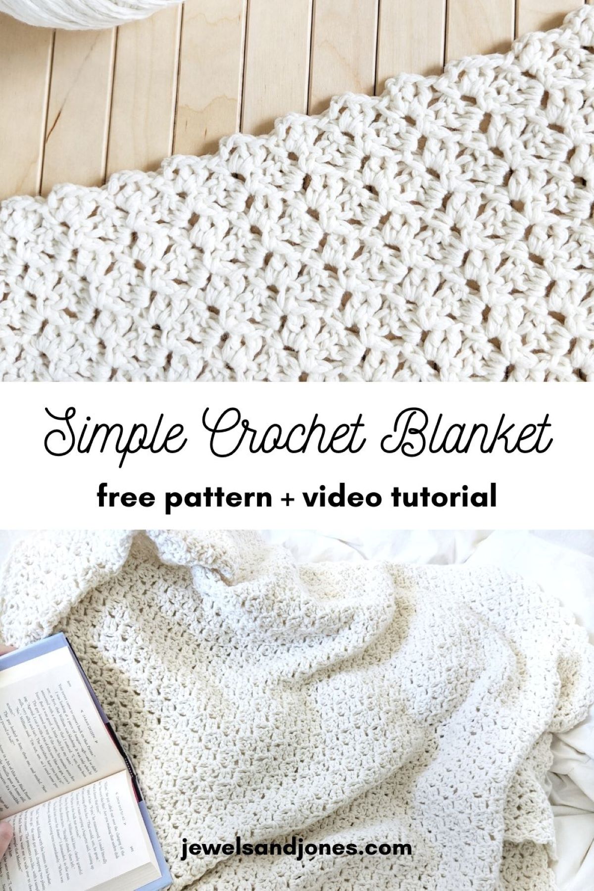 how to crochet a simple blanket