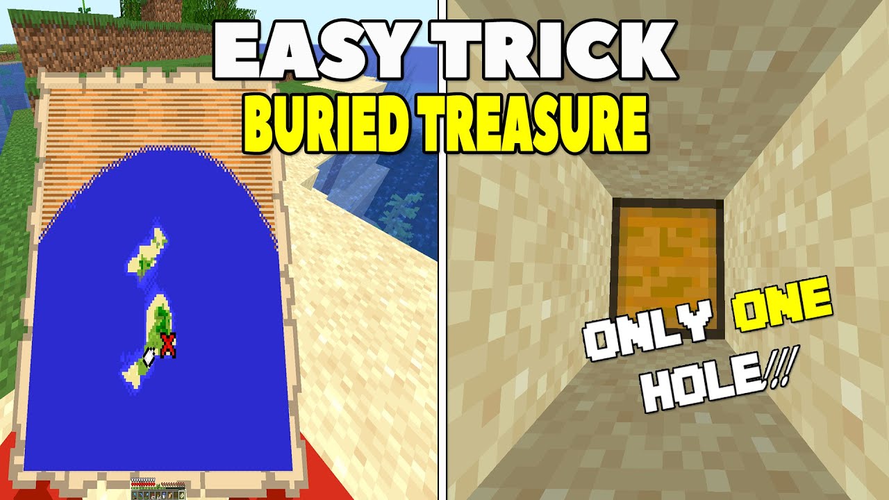 how to find hidden treasure in minecraft