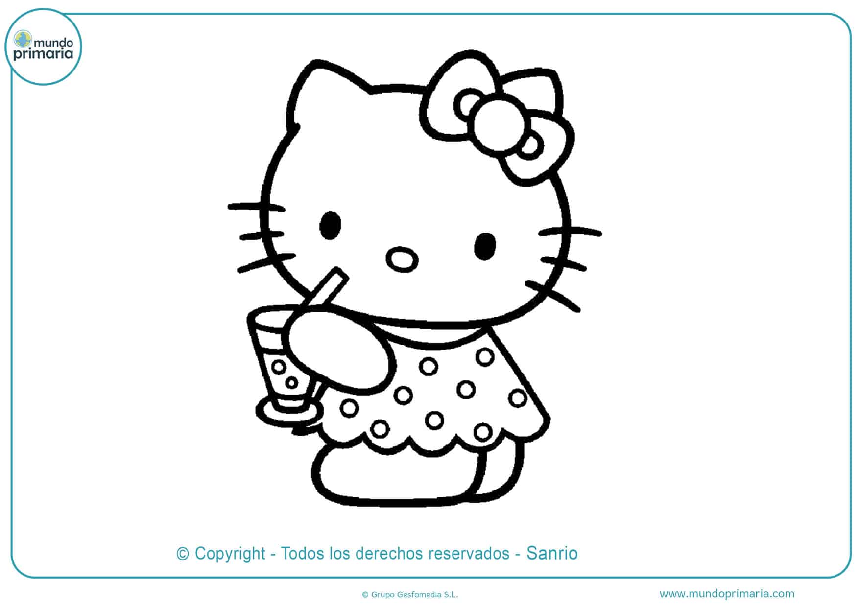 dibujos hello kitty para imprimir