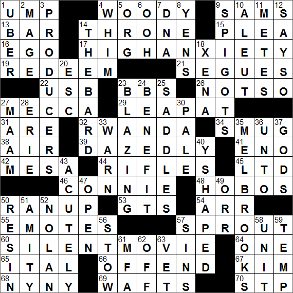 crossword parody