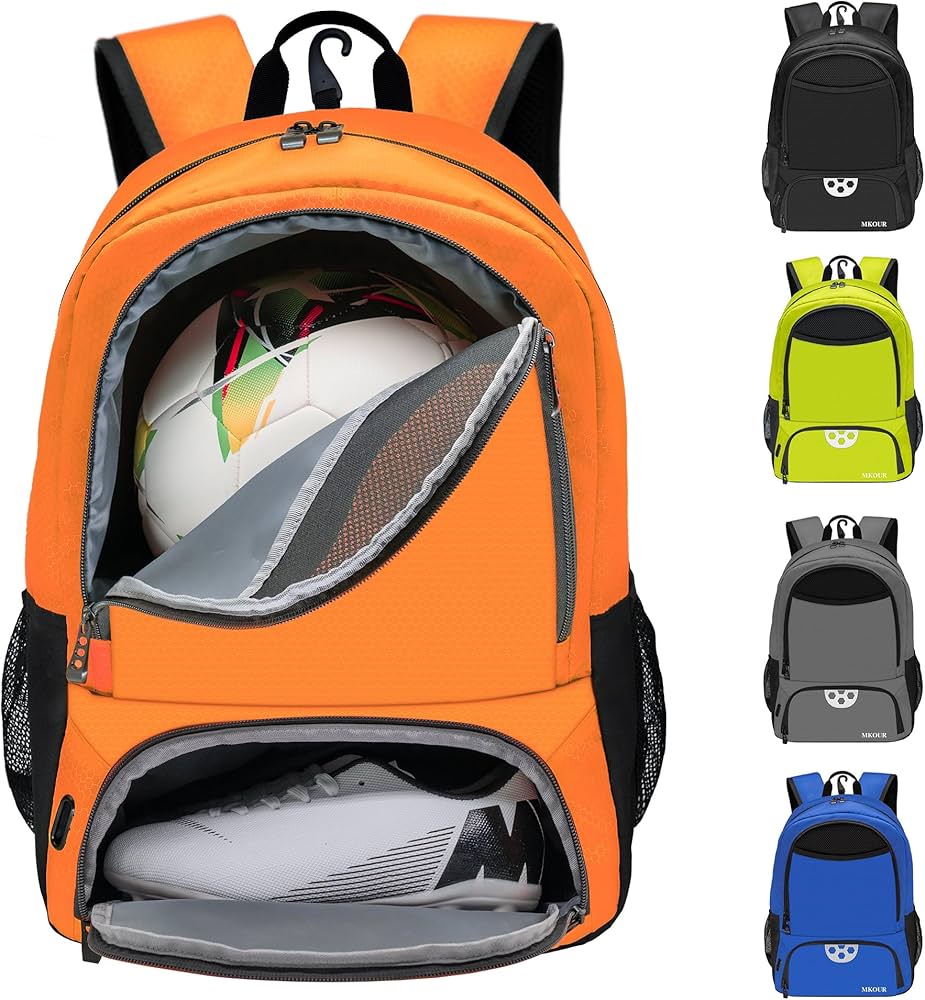 soccer bag with ball holder