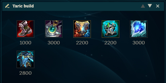 taric build build