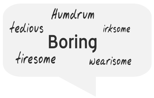 synonym boring