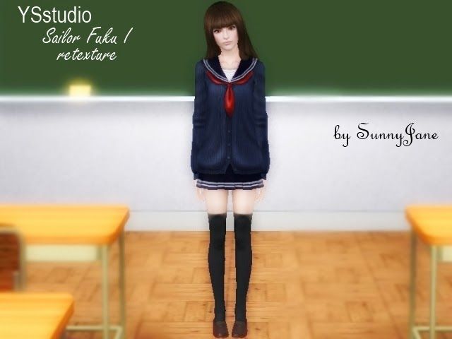 sims 3 japanese school uniform