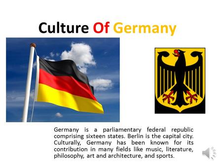 german culture and tradition ppt