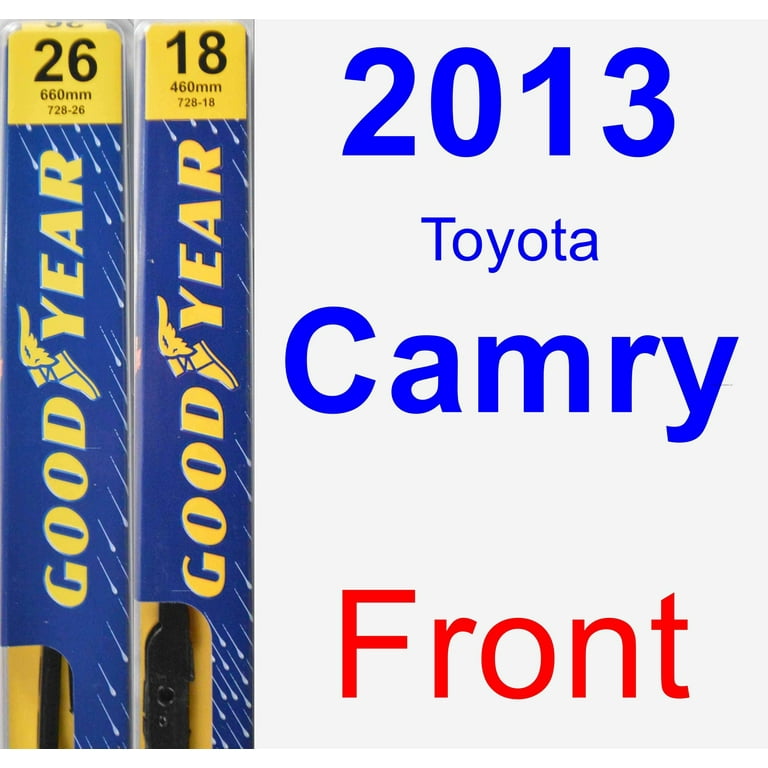 2013 camry wiper blade size