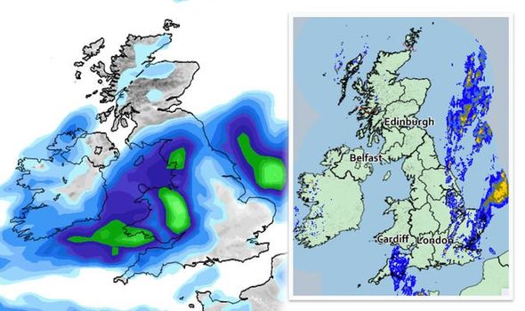 london weather rain radar