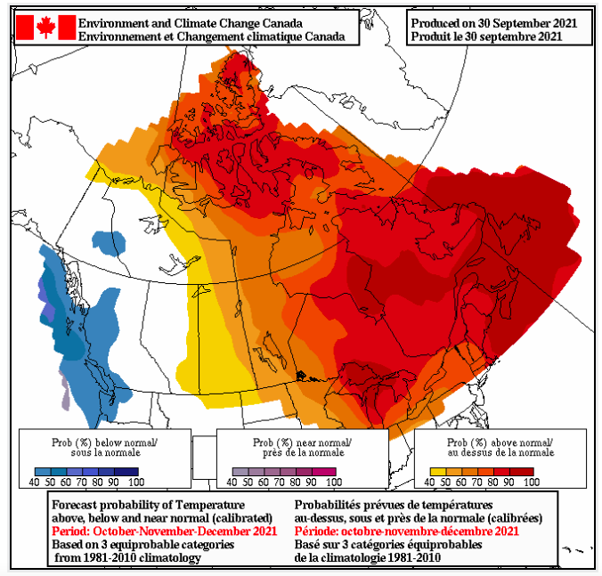 october weather in canada