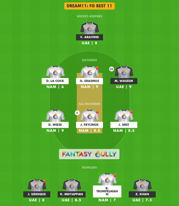 nam vs uae dream11 prediction