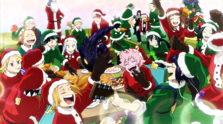 bnha christmas official art