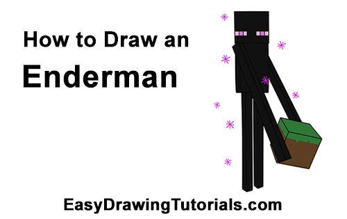 minecraft enderman drawing