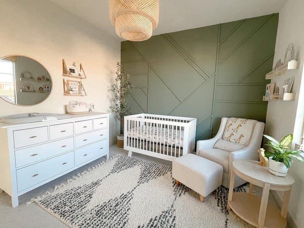 green nursery room ideas