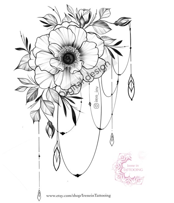 flower tattoo drawings