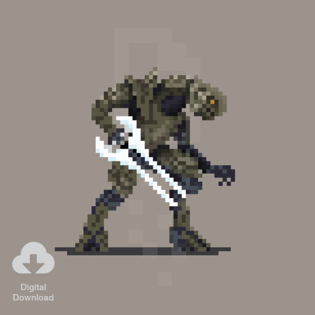 halo pixel art