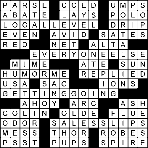 sag crossword clue