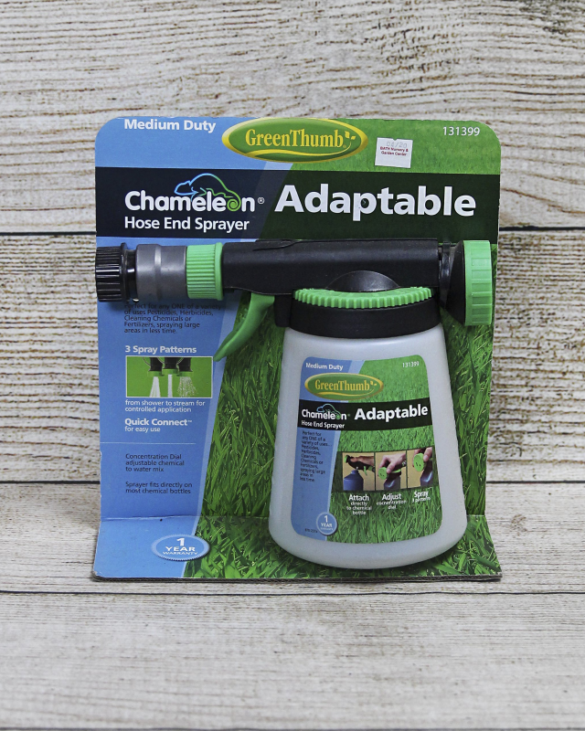 chameleon adaptable hose end sprayer